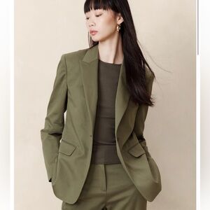NWT Banana Republic Seahaven Slim Italian Cotton-Linen Blazer, size 10